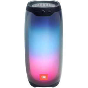 JBL Pulse 4 Waterproof Portable Bluetooth Speaker with Light Show, Black