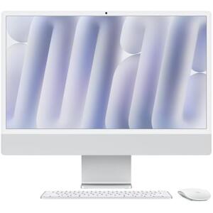 Apple iMac 24-inch All-in-One (M4 Chip, 10-Core CPU/GPU, 16GB RAM, 256GB SSD, Silver)