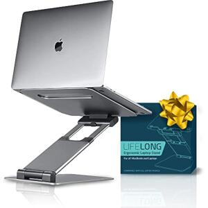 Life Long Adjustable Ergonomic Laptop Stand – Portable Riser for 10-17” Laptops