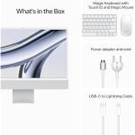 Apple iMac 24-inch All-in-One (M3 Chip, 8-Core CPU, 10-Core GPU, 8GB RAM, 256GB SSD) Silver