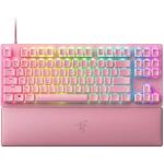 Razer Huntsman V2 (Quartz Pink) TKL Tenkeyless Gaming Keyboard