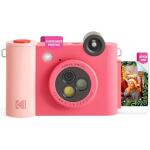 KODAK Smile+ 2-in-1 Digital Instant Camera & Bluetooth Printer – 10MP, Zink 2x3” Photos (Fuchsia)