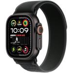 Apple Watch Ultra 2 [GPS + Cellular, 49mm] Black Titanium with Black Trail Loop M/L