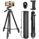 UEGOGO 62" Phone Tripod with Remote & Universal Clip