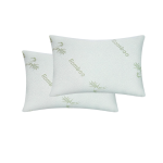 Memory Foam Queen Pillow, Bamboo Cooling 2 pk/