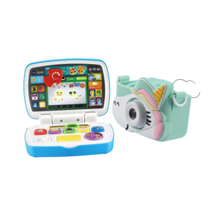 Vtech Toddler Laptop + Kidzcam Unicorn Digital Camera