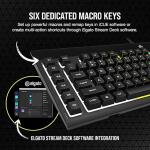 Corsair Black - K55 RGB PRO Membrane Wired Gaming Keyboard