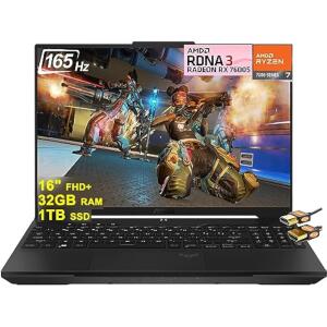 ASUS TUF Gaming A16 16" FHD Laptop, Ryzen 7 7735HS, 32GB RAM