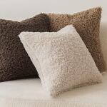 Faux Fur Decorative Throw Pillow. 2 pk