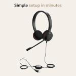 Jabra Evolve 20 Stereo Headset – Black