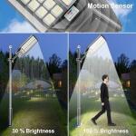 4000W Solar Street Light, 300,000 Lumens, Dusk-to-Dawn, Waterproof (1pck)