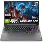 Legion 5 Slim 16" Gaming Laptop (2.5K, 165Hz, AMD Ryzen 7, RTX 4060, 64GB RAM, 4TB SSD, Win 11)