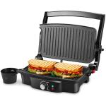 iSiLER Panini Press & Sandwich Maker (2-Slice, Non-Stick, 180° Open)