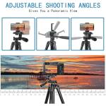 UEGOGO 62" Phone Tripod with Remote & Universal Clip