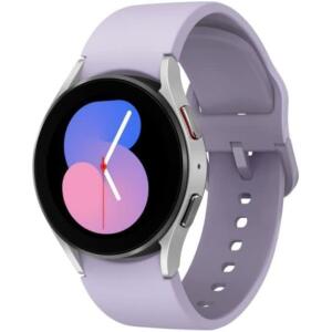 Silver Bezel w/ Purple Band - Samsung Galaxy Watch 5 40mm LTE Smartwatch, US Version, (Renewed)