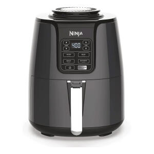 Ninja Air Fryer: 4 in 1 appliance that roasts bakes air fries broils reheats and dehydrates. Compact 4 QT size in grey model AF101