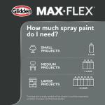 GLIDDEN MAX FLEX - 12 oz. Satin Dark Granite Interior/Exterior All Surface Spray Paint and Primer