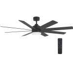 Home Decorators CollectionCelene II 62 in. Indoor/Outdoor Matte Black DC Motor Ceiling Fan (YG908J-MBK)