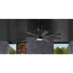 Home Decorators CollectionCelene II 62 in. Indoor/Outdoor Matte Black DC Motor Ceiling Fan (YG908J-MBK)