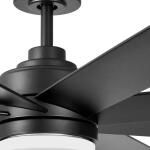 Home Decorators CollectionCelene II 62 in. Indoor/Outdoor Matte Black DC Motor Ceiling Fan (YG908J-MBK)