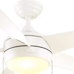 Home Decorators CollectionWindward 44 in. LED Indoor Matte White Ceiling Fan with Light Kit (51566)