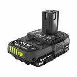 RYOBI 18V ONE+ Lithium-Ion Compact Battery and Charger Starter Kit 2.0 Ah