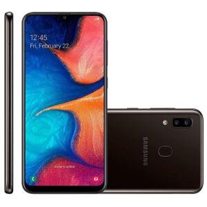 Black - Samsung Galaxy A20 32GB 6.4" Display A205U Unlocked Smartphone (Renewed)