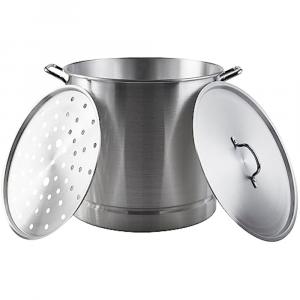 IMUSA 52-Quart Aluminum Steamer Stock pot & Lid