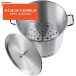 IMUSA 52-Quart Aluminum Steamer Stock pot & Lid