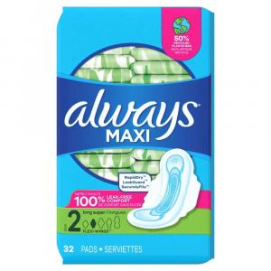 Always Maxi Size 2 Long Super Pads