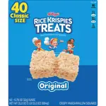 Rice Krispies Treats 40 Bars Original Marshmallow Squares