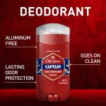 Old Spice Red Collection Deodorant Stick for Men, Captain Scent, 3.0 oz, Twin Pack