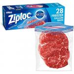 Ziploc Gallon Food Storage Freezer Bags 28 Count