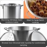 IMUSA 52-Quart Aluminum Steamer Stock pot & Lid