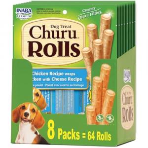 Inaba(64Sticks,8pk) Churu Rolls Dog Treat