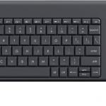 Logitech K400 Plus Wireless Touch Keyboard Built in Touchpad, Easy Media Control, Compatible with PC connected TV, Windows, Android, Chrome OS, Laptop, Tablet Black