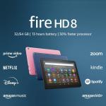 Amazon Fire HD 8 tablet, 8” HD Display, 64GB,