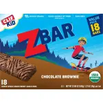 CLIF Kid ZBAR 18-Pack Organic Chocolate Brownie Snack Bars