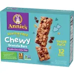 Annie's 11.7oz Organic Gluten Free Double Chocolate Chip Granola Bars Value Pack