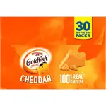 Goldfish (30oz/30ct) Cheddar Crackers Snack Pack MultiPack Box