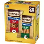 Snyder's of Hanover 20-Count Pretzels Minis and Sticks 100 Calorie Packs Variety Pack