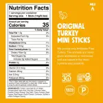 Chomps Snack (6ct/0.5oz) SticksCHOMPLINGS Original Turkey Sticks