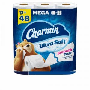 Charmin Ultra Soft Toilet Paper Tissue - 12 rolls,1 Bag