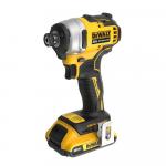 DEWALT ATOMIC 20V Max Lithium-Ion Brushless Cordless Compact 1/4 in. Impact Driver Kit with 2.0Ah Battery, Charger and Bag (DCF809D1)