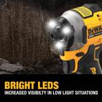 DEWALT ATOMIC 20V MAX Lithium-Ion Cordless 1/4 in. Brushless Impact Driver Kit, 5 Ah Battery, Charger, and Bag