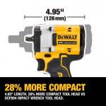 DEWALT(Tool Only) ATOMIC 20V MAX Cordless Brushless 3/8 in.Variable Speed Impact Wrench