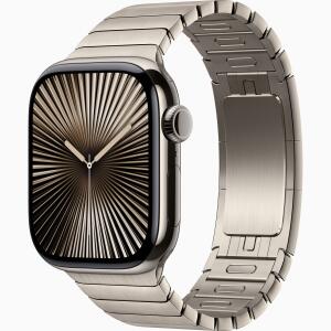 Apple Watch Series 10 Titanium GPS ( Stainless Steel, Link Bracelet )