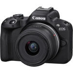 Canon EOS R50 Mirrorless Camera with 18-45mm and 55-210mm Lenses (Black)