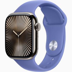 Apple Watch Series 10 Titanium 42mm,M/L GPS (Rubber Sport Band)