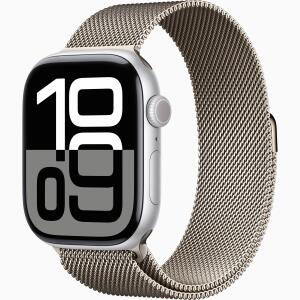 Apple Watch Series 10 Aluminum 42mm GPS ( Stainless Steel, Milanese Loop )